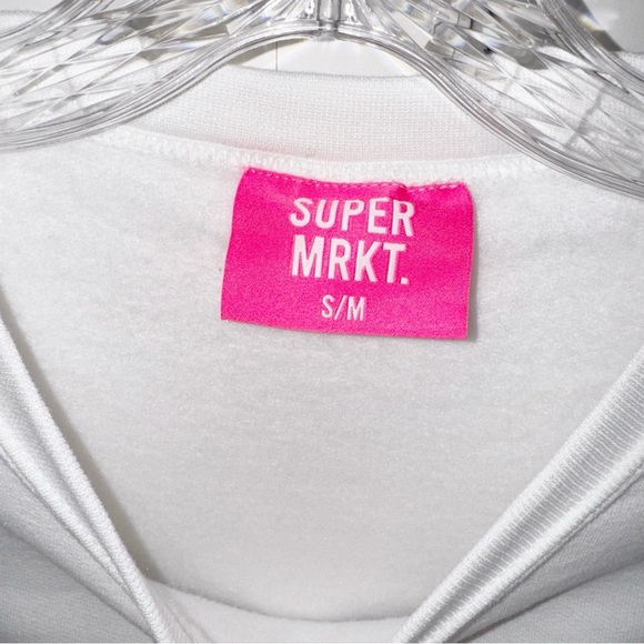 Cowgirl Summer Graphic White Sweatshirt Western Rodeo Surfing Sz S/M Cotton - Picture 12 of 13